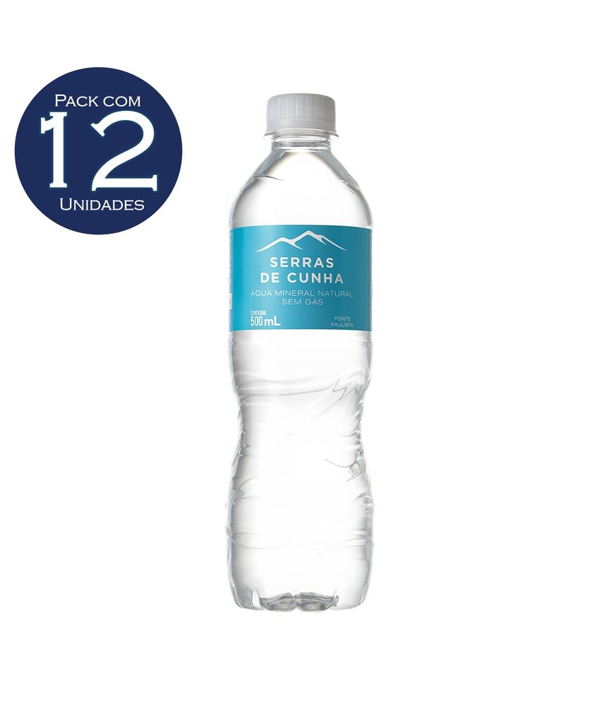 AGUA MINERAL NATURAL SERRAS DE CUNHA PET 500mL
